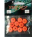 Грузило ушастый для рыбалки, таблетка (эксцентрик) цвет Silvereyes Orange, 10шт в уп., вес 8г